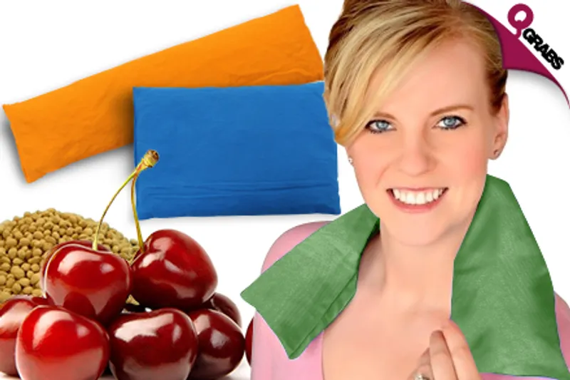 From QR59, Get Some Hot & Cold Therapy with a Cherry Stone Pillow - Available in Two Shapes for Targeted Healing! (Up to QR555 Value)